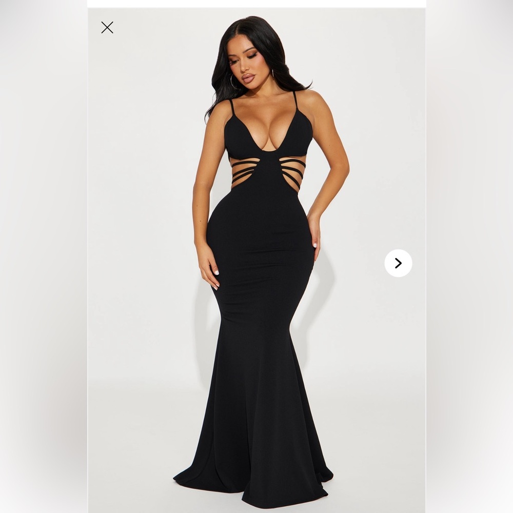 Fashion Nova Black Maxi Dress